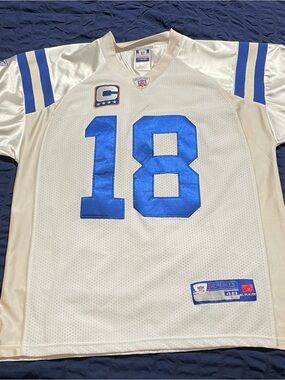 Indianapolis Colts White Peyton Manning Football Jersey Stitched Men's